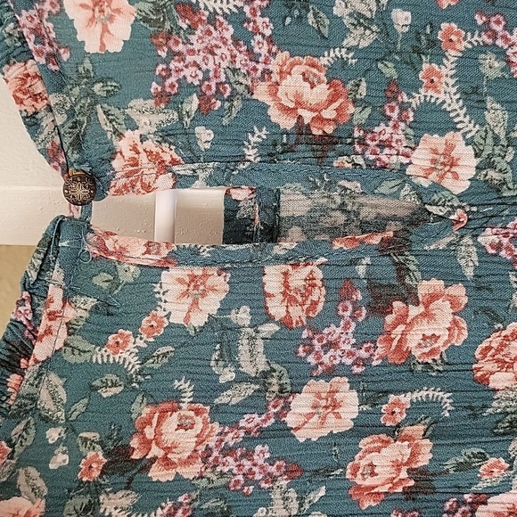 Hayley London Mini Dress Size S Floral Mini Short Sleeves - Picture 10 of 12